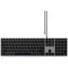 Image de Clavier Satechi Slim W3 USB AZERTY rétroéclairé aluminium noir