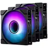 Image de Phanteks M25-120 Gen2 3xKit Ventilateurs Argb 120mm Chaîne Unifiée Infinity Mirror Noir