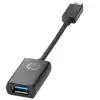 Image de Adaptateur HP N2Z63AA USB-C vers USB 3.0 5Gbps Noir Alt Mode DisplayPort