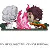 Image de Lot de 2 figurines - Tanjiro vs. Rui vynil Funko Demon Slayer POP Moment 9 cm