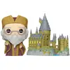 Image de Figurine en vinyle Funko Harry Potter Dumbledore w/Hogwarts 9 cm