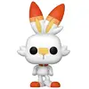 Image de Figurine Collectible Funko Scorbunny Pokémon Vinyle Multicolore 105mm Boîte Fenêtre
