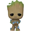 Image de Figurine de collection en vinyle Funko Je s'appelle Groot POP! Groot w/ Grunds 9 cm
