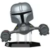 Image de Figurine Funko Pop Rider Deluxe Star Wars Mandalorian 9 The Mandalorian in N-1 Starfighter TU