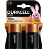 Image de Pack de 2 piles alcalines D Duracell Plus, 1.5V LR20