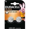 Image de Duracell, lot de 2 piles spéciales lithium 2016 3 Volts, DL2016/CR2016