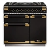 Image de ELS90DFGB/BE-EU ELISE LUXE TAB GAZ 90 CMNOIR LAITON