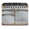 Image de ELS110DFSS/BE-EU ELISE LUXE TAB GAZ 110 CMINOX et NOIR LAITON