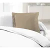 Image de LOVELY HOME Lot de 2 Taies d'Oreillers 100% coton 63x63 cm - Beige