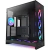 Image de NZXT H9 Flow RGB+ (2025) Dual-Chamber Mid-Tower Case w/ RGB Fans & Controller - All Black