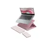 Image de Casa Pop-Up Desk Rose, support, clavier sans fil, pavé tactile