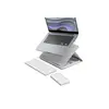 Image de Casa Pop-Up Desk Blanc, support, clavier sans fil, pavé tactile