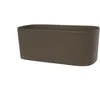 Image de Jardiniere avec réserve d'eau - GARDEN ID Respect - Taupe 50 x 17 cm - 100% déchets ménagers - 100% recyclable - Surface structurée.
