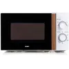 Image de Four micro-ondes DOMO DO2720 - 20L - 700W - Minuterie 35mn - Fonction décongélation - L44 x P35,8 x H 25,8 cm - Blanc finition bois