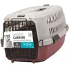 Image de M-PETS Caisse de transport Viaggio Carrier S - 58,4x38,7x33cm - Bordeaux et gris - Pour chien et chat
