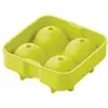 Image de Moule à glaçons en silicone pour 4 boules vert Ø 4.5cm