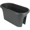 Image de ARTEVASI Jardiniere pour balcon VENEZIA - Gris anthracite - 30 x 60 x H 27 cm - 18L