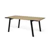 Image de Table à manger rectangulaire bois pieds métal noir 6 personnes Drift Bois / Métal