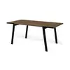 Image de Table à manger rectangulaire bois pieds métal noir 6 personnes Drift Bois / Métal