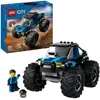 Image de LEGO 60402 City Le Monster Truck Bleu, Jouet Camion Tout-Terrain et Minifigurine de Conducteur, Cadeau Enfants