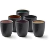 Image de Tasse espresso 9 cl 6 pieces Noir ass.