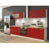 Image de ULTRA Cuisine complete avec meuble four et plan de travail inclus L 300 cm - Rouge mat