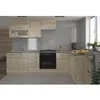 Image de LASSEN Cuisine complete d'angle 240x165 cm avec plan de travail - Angle réversible - Décor chene sonoma