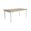 Image de Table à manger rectangulaire extensible bois et blanc 6 à 10 personnes Apolline Bois