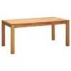 Image de Table à manger rectangulaire chêne massif 6 personnes avec rallonges en option Luminescence Bois