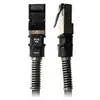 Image de Câble réseau PatchSee PCI6-F/7 2,1 m Cat6a F/UTP noir localisation lumineuse
