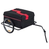 Image de HOMCOM Remorque de transport vélo cargo capacité 70 L barre d'attelage incluse housse amovible 4 réflecteurs charge max. 40 Kg noir rouge