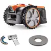 Image de Kit essentiel LawnMaster AMB16i-600 Plus | Tondeuse robotisée à vision automatique avec recharge automatique et application, avec bande magnétique et lames de rechange