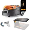 Image de Kit économique LawnMaster AMD18i-800 Plus | Tondeuse robotisée MX 24 V à vision artificielle et recharge automatique, avec application, abri pour station de recharge et lames de rechange