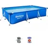 Image de Kit Piscine hors sol tubulaire BESTWAY - Steel Pro - 300 x 201 x 66 cm - Rectangulaire (filtre a cartouche et cartouche)