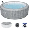 Image de Spa gonflable BESTWAY - Lay-Z-Spa Bali - 140 airjets - 196 x 71 cm - 4 a 6 places - Rond (couverture, cartouche, diffuseur)