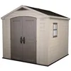 Image de Abri de jardin en résine 6,6 m² KETER Sydney 88 Beige et Marron