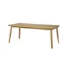 Image de Table à manger rectangulaire bois avec rallonges en option Adèle 200 x 98 cm Bois