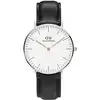 Image de Montre DANIEL WELLINGTON CLASSIC en Cuir Noir