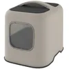 Image de ROTHO - Maison toilette pour chat 51 x 39 x 40 cm - Bac a litiere - Cappuccino