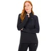 Image de Odlo Zeroweight Warm 2.0 1/2 Zip Vêtements femme Noir L