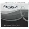 Image de Recharge Waterman S0110940 Noir Blanc 6 pieces pour stylo plume