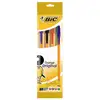 Image de Bic Orange Pack Original 4 Stylos Pointe Fine 0,8mm Couleurs Assorties