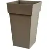 Image de Jardinière carrée EDA Toscane 62L Taupe Polypropylène Résistante UV