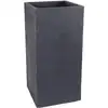 Image de Jardinière EDA Volcania Carrée Anthracite 31 L Double Paroi Modulaire