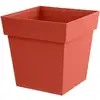 Image de Jardinière carrée EDA Toscane 39x39x39 cm 38 L Terracotta
