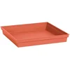 Image de Bandeja Carrée EDA Toscane 40 cm Orange Terre Battue Polypropylène Mat