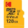 Image de Carte mémoire Kodak EKMSDM128GXC10HPRK 128 GB MicroSD Classe 10 UHS-I V30 A1
