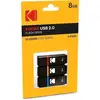 Image de Clé USB Kodak Classic K102 Series 8GB USB 2.0 Pack 3 Noir Rouge
