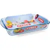 Image de Plat Pyrex Rectangulaire Verre Borosilicate 34 x 23 cm 2,7L Résistant Four Micro-ondes