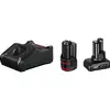 Image de Chargeur de batterie Bosch Professional 12V avec 2 batteries GBA 2.0Ah et 4.0Ah